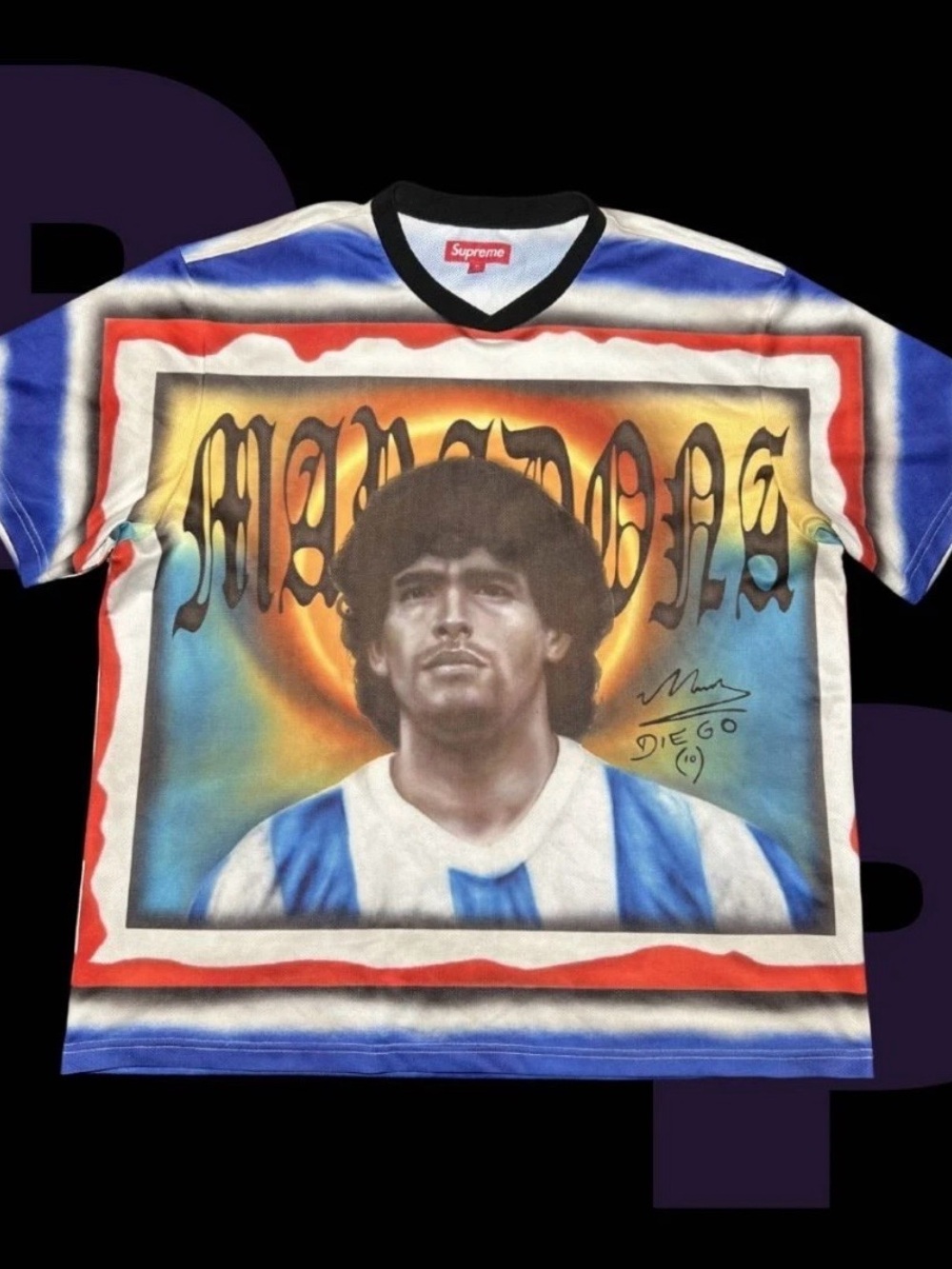 Supreme Maradona Soccer Jersey (X-Large)